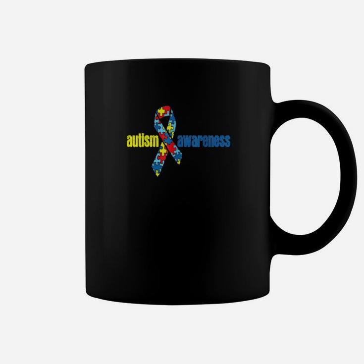 Autism Autism Awareness Ribbon Piece Coffee Mug