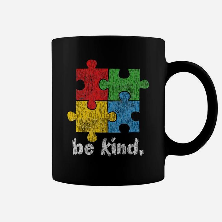 Autism Awareness - Be Kind Autistic Kids Awareness Kindness Coffee Mug