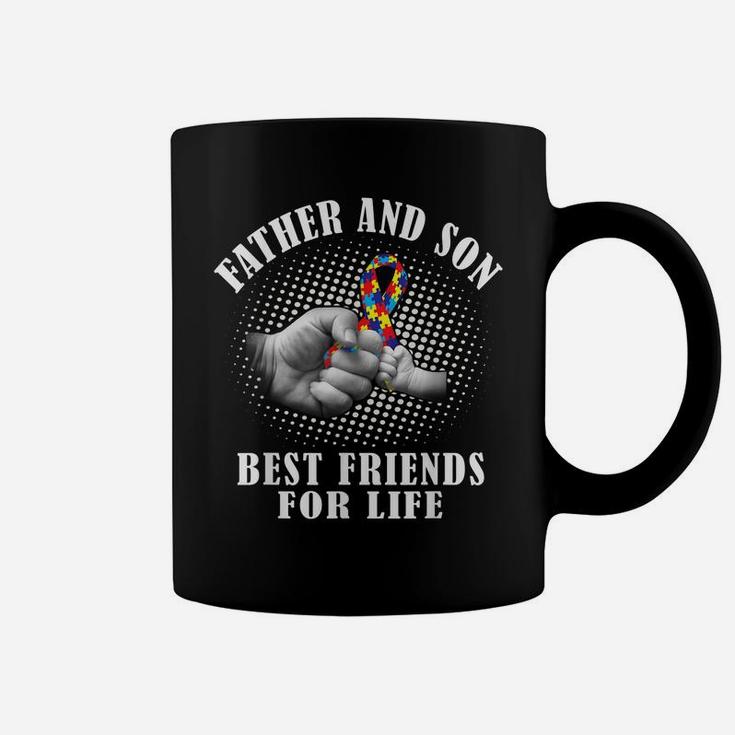 Autism Awareness T Shirt Father And Son Best Friend For Life Coffee Mug