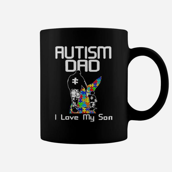 Autism Dad I Love My Son Coffee Mug