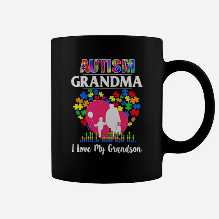 Autism Grandma I Love My Grandson Coffee Mug