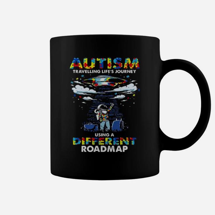 Autism Travelling Lifes Journey Using A Different Roadmap Coffee Mug