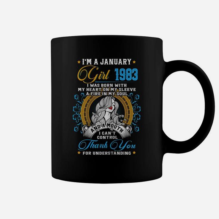 Awesome Since 1983 38Th Birthday I'm A January Girl 1983 Coffee Mug