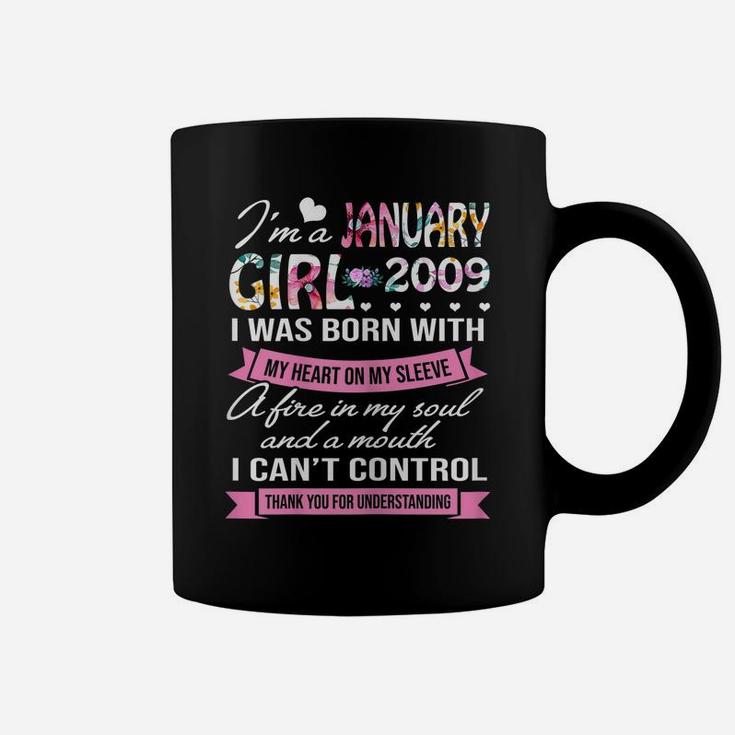 Awesome Since 2009 12Th Birthday I'm A January Girl 2009 Coffee Mug
