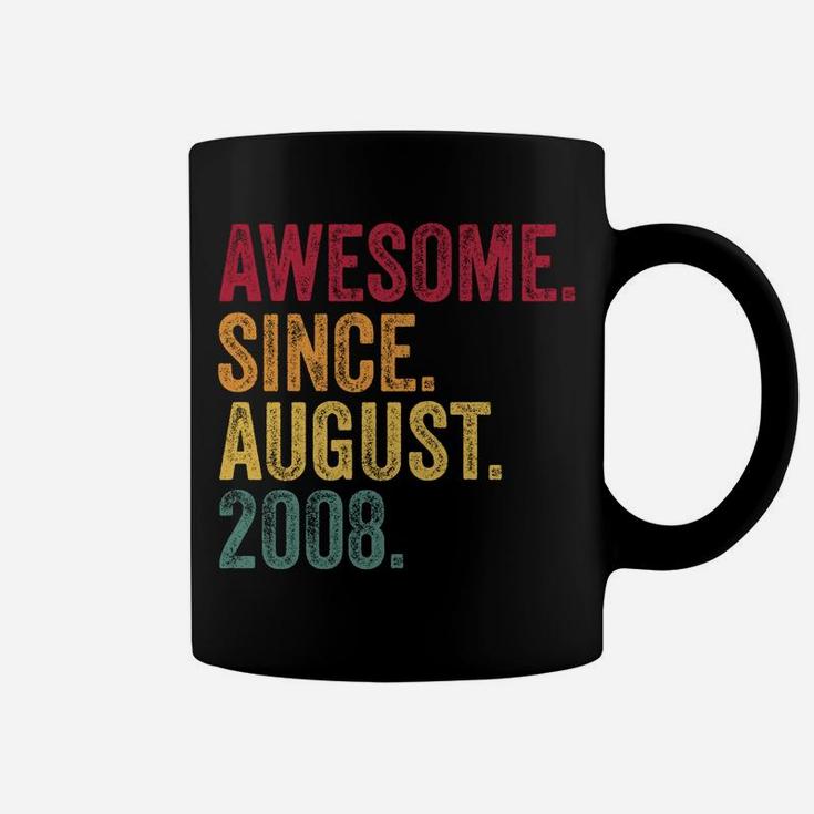 Awesome Since August 2008 12Th Birthday Gift Legend Coffee Mug