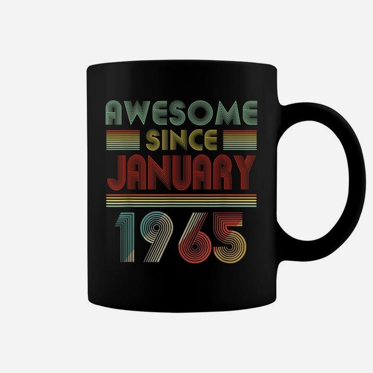 Awesome Since January 1965 Birthday Gift 55 Years Old 55Th Coffee Mug