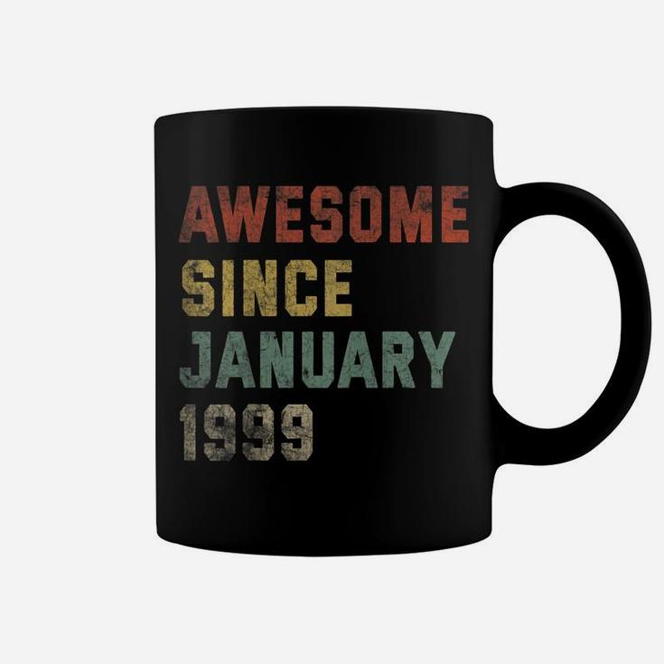 Awesome Since January 1999 22Nd Birthday Gift 22 Years Old Coffee Mug