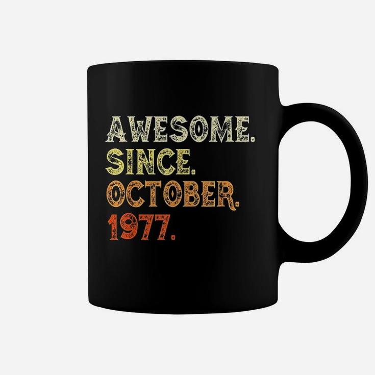 Awesome Since October 1977 44Th Birthday Gift Retro Coffee Mug