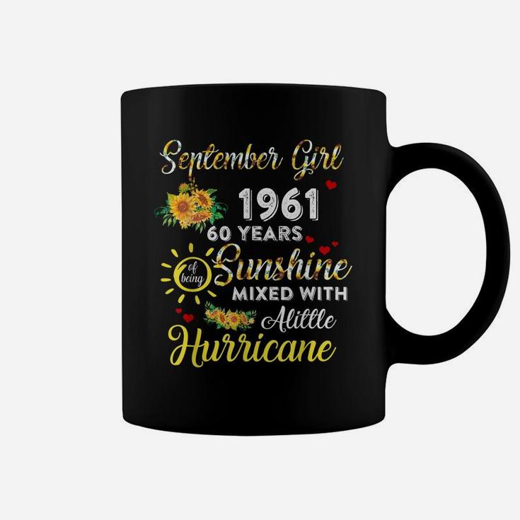 Awesome Since September 1961 60Th Birthday Flower Sep Girl Coffee Mug