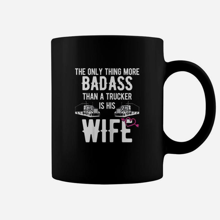 Ba Dass Trucker Wife Design Gift For Truck Driver Coffee Mug