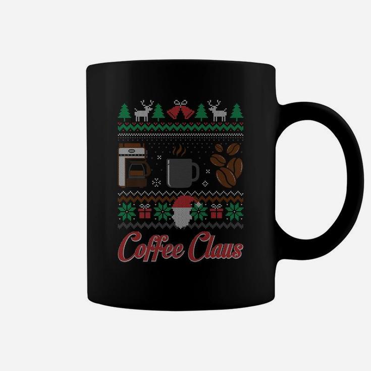 Barista Santa Claus Coffee Lover Ugly Christmas Sweater Coffee Mug