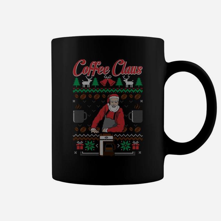 Barista Santa Claus Coffee Lover Ugly Christmas Sweater Sweatshirt Coffee Mug