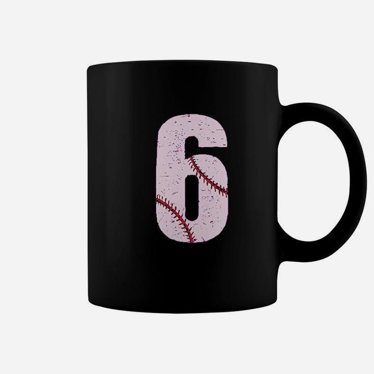 Baseball 6Th Birthday Gift For Six Year Old Coffee Mug