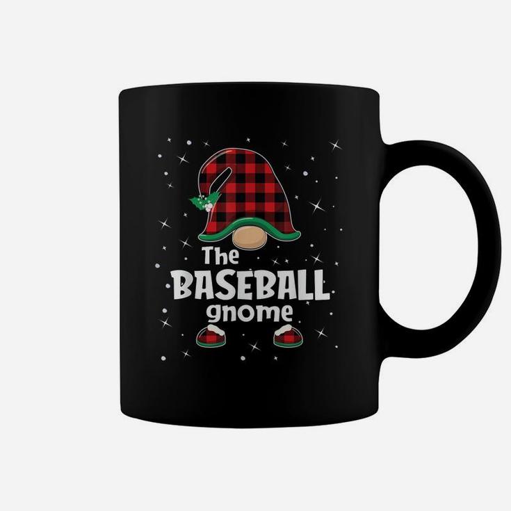 Baseball Gnome Buffalo Plaid Matching Christmas Gift Pajama Coffee Mug