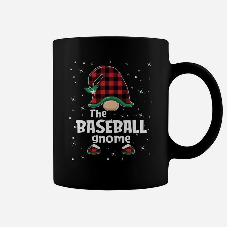 Baseball Gnome Buffalo Plaid Matching Christmas Gift Pajama Sweatshirt Coffee Mug