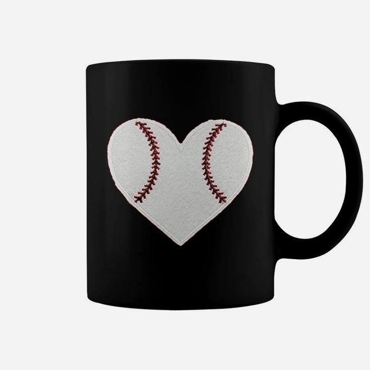 Baseball Heart Red Coffee Mug
