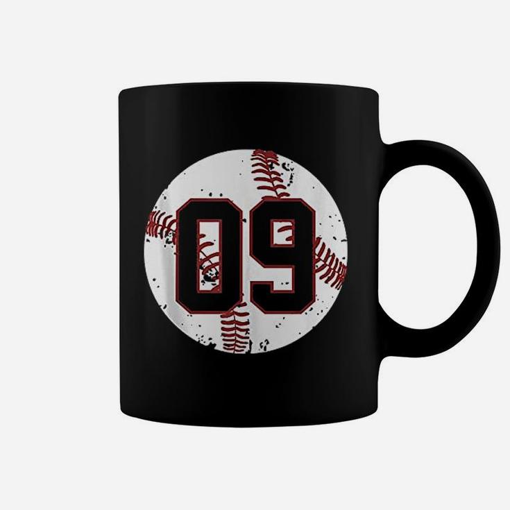 Baseball Number 09 Coffee Mug