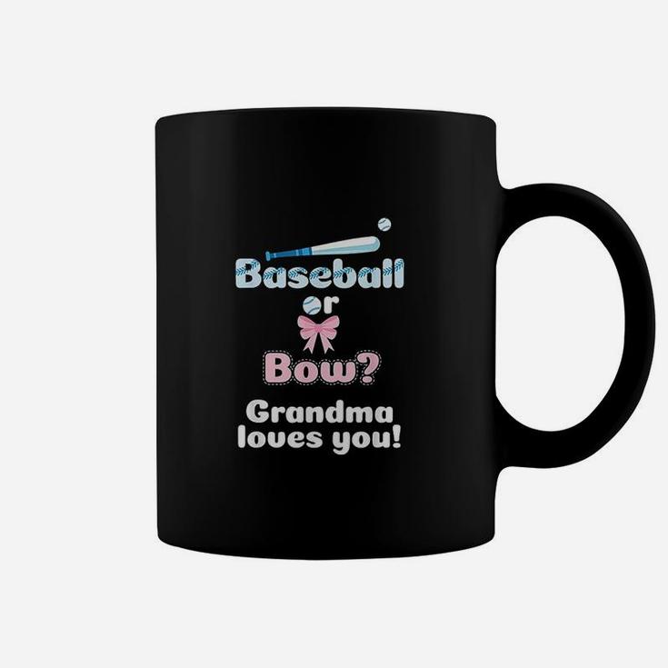 Baseball Or Bows Grandma Loves You Coffee Mug