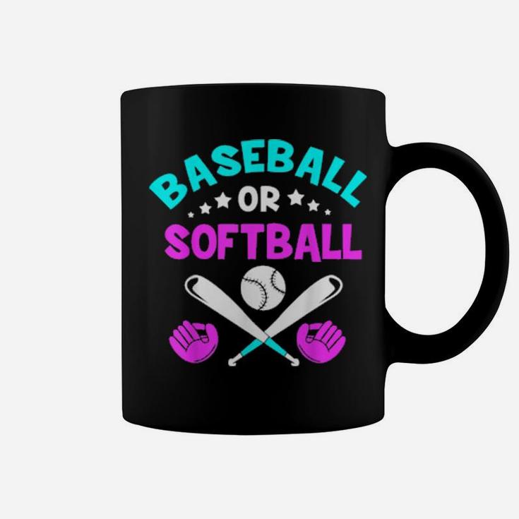 Baseball Or Softball Gender Reveal Coffee Mug