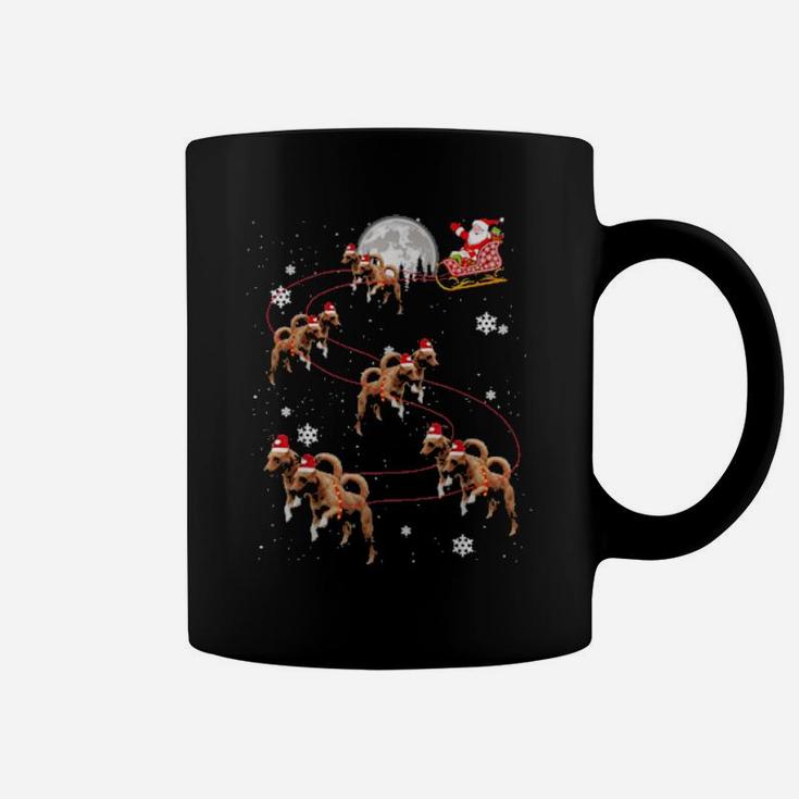 Basenji Reindeer Santa Xmas For Dog Coffee Mug