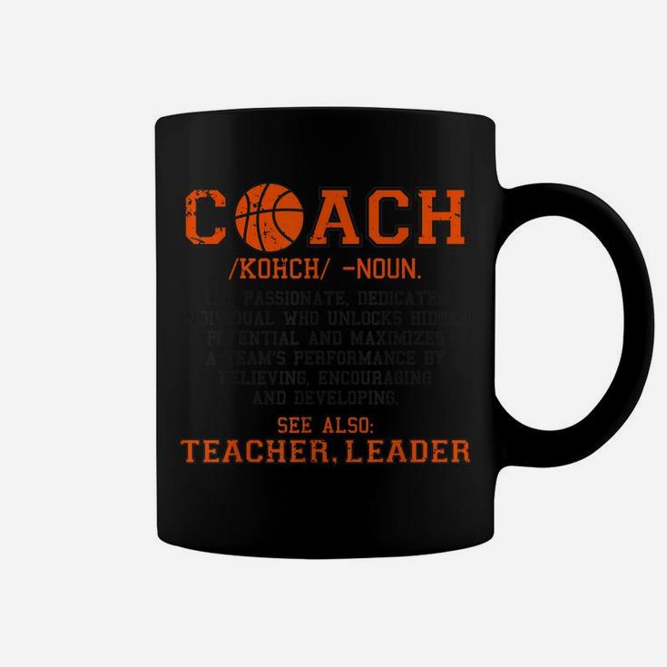 Basketball Coach Noun Definition Funny Men Women Sport Gifts Coffee Mug