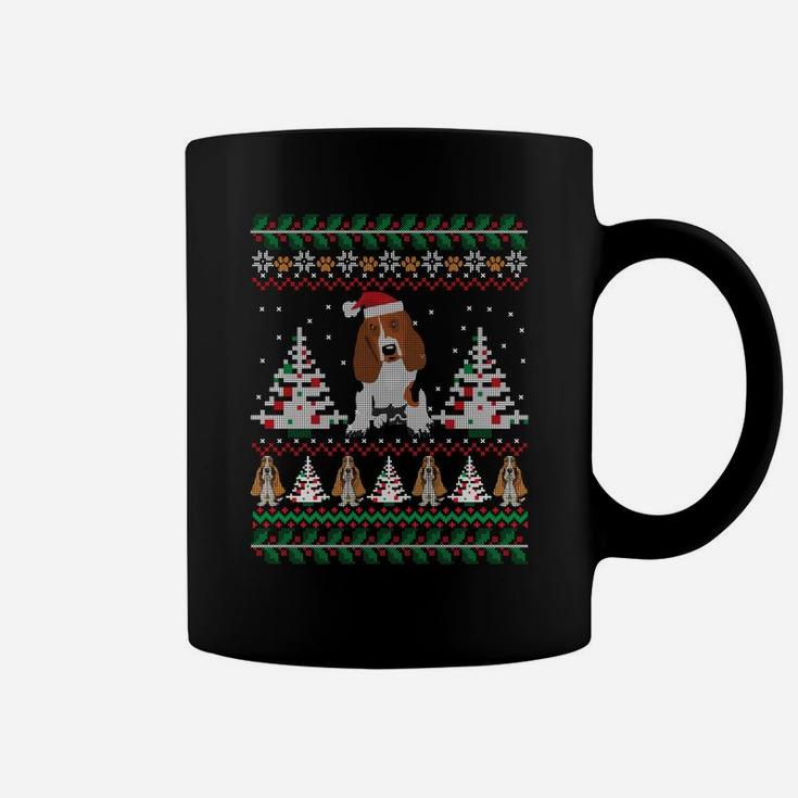 Basset Hound Ugly Christmas Funny Holiday Dog Sweatshirt Coffee Mug