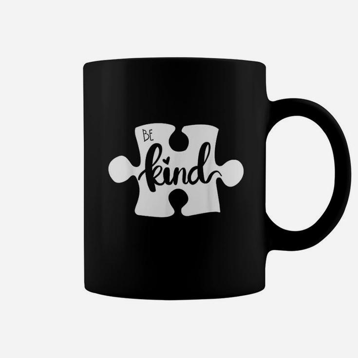 Be Kind Puzzle Piece Awareness Coffee Mug