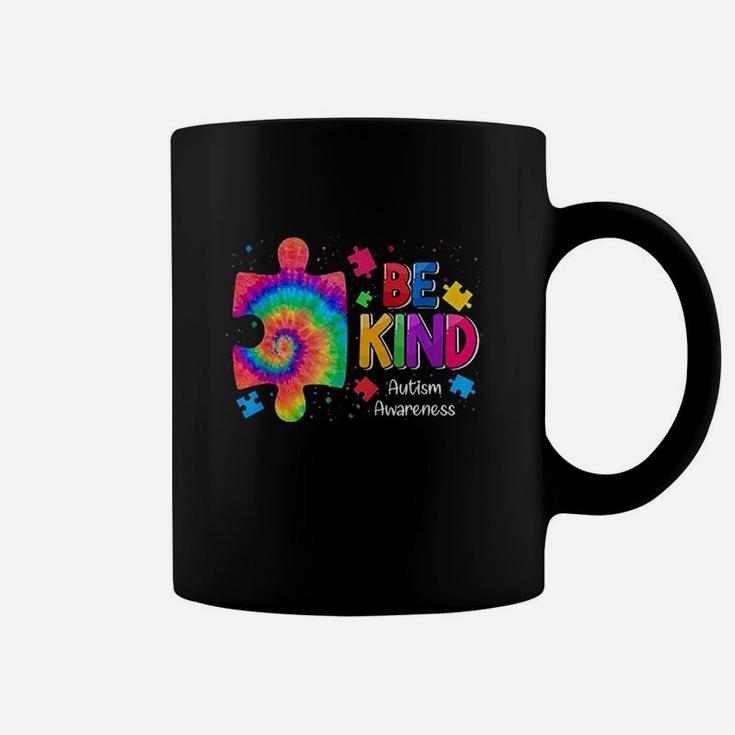 Be Kind Puzzle Pieces Tie Dye Cute Awareness Boy Kids Coffee Mug