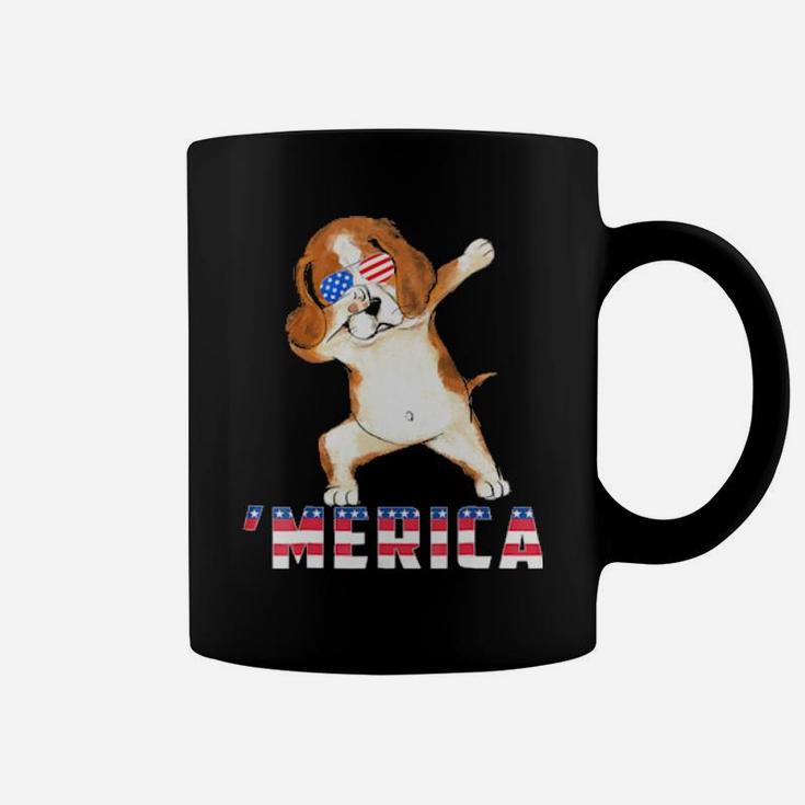 Beagle Merica 4Th Of July   Dog Lover Gift Coffee Mug
