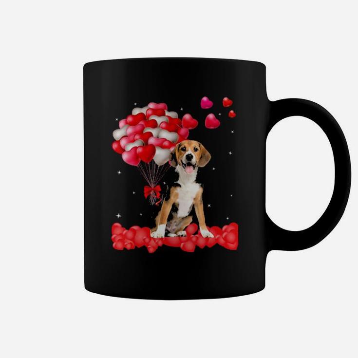 Beagle Valentines Day Outfit Heart Dog Lover Coffee Mug
