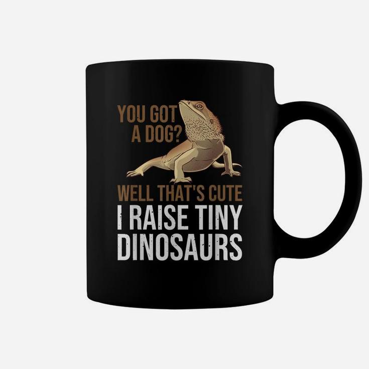 Bearded Dragon Gift Men Women Funny I Raise Tiny Dinosaurs Coffee Mug