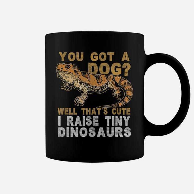 Bearded Dragon Gift Men Women Funny I Raise Tiny Dinosaurs Coffee Mug
