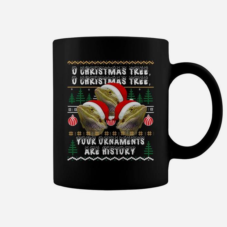 Bearded Dragon Ugly Christmas Tree Sweater Ornament Funny Sweatshirt Coffee Mug