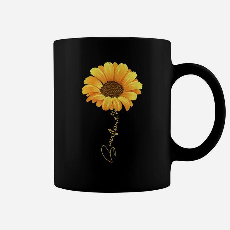 Beautiful Sunflower With Lettering Shirt For Women Coffee Mug