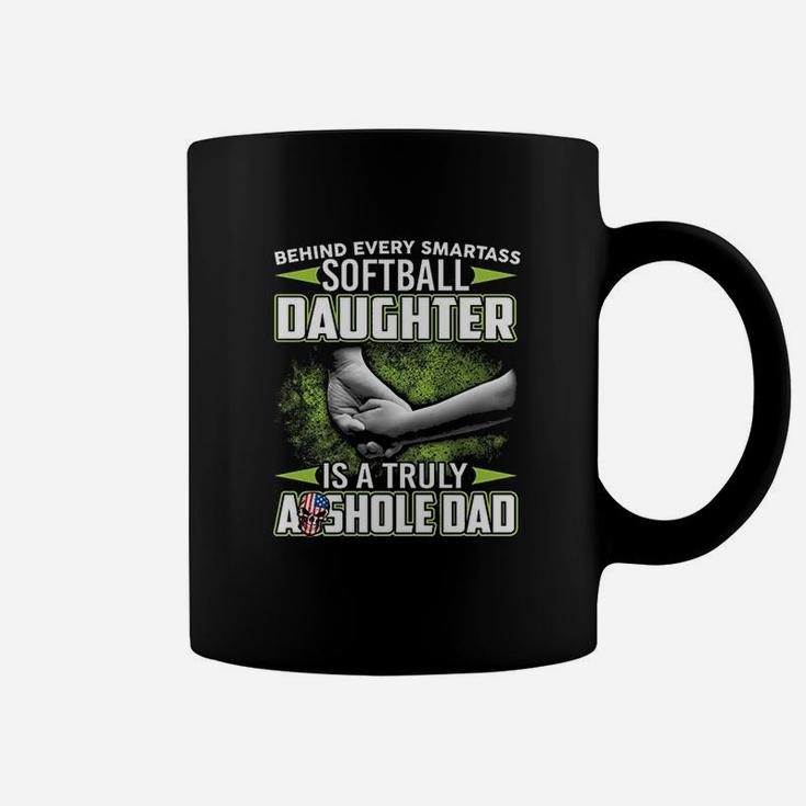 Behind Softball Daughter Is An Dad Coffee Mug
