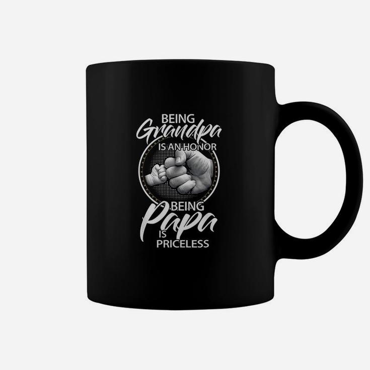 Being Grandpa Is An Honor Being Papa Is Priceless Coffee Mug