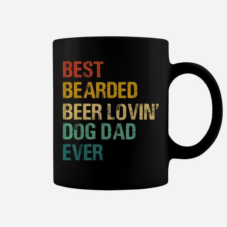 Best Bearded Beer Lovin Dog Dad For Father's Day Dog Owner Coffee Mug