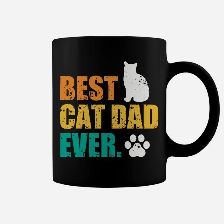 Best Cat Dad Ever Cat Lover Pet Owner Retro Vintage Coffee Mug