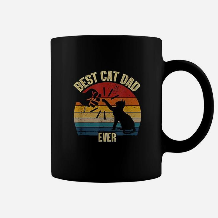 Best Cat Dad Ever Funny Cat Daddy Father Vintage Coffee Mug