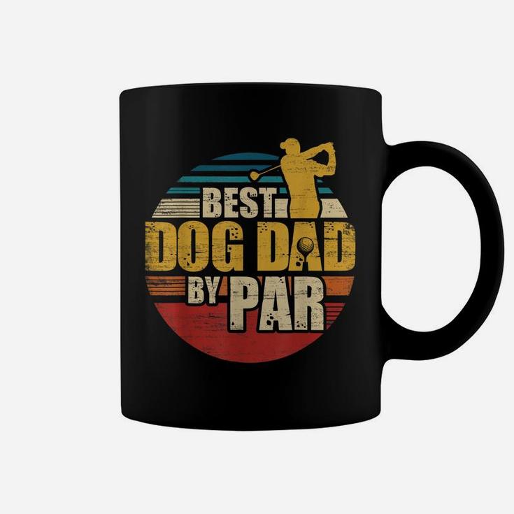 Best Dog Dad By Par Retro Golf Player Coffee Mug