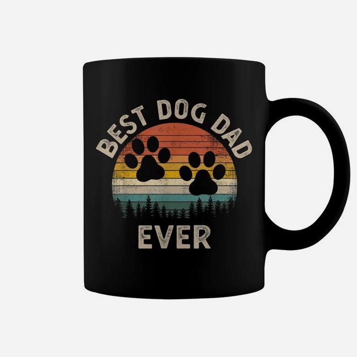 Best Dog Dad Ever Vintage Retro Father's Day Dog Lover Coffee Mug