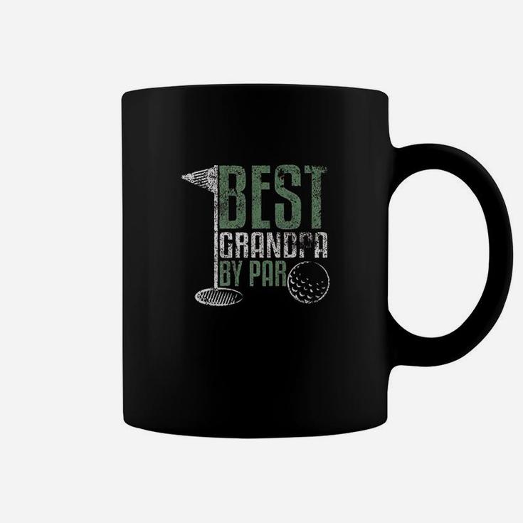 Best Grandpa By Par Fathers Day Distressed Coffee Mug