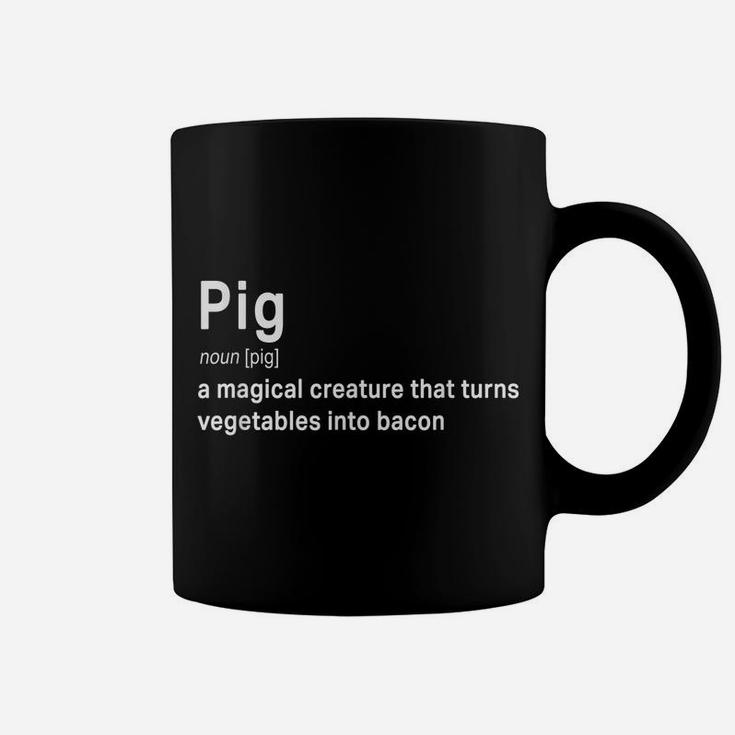 Best Hilarious Pig And Bacon Definition Funny Gift Coffee Mug