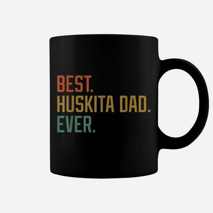 Best Huskita Dad Ever Dog Breed Father's Day Canine Puppy Coffee Mug