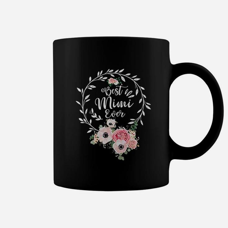 Best Mimi Ever For Women Gift Floral Decoration Coffee Mug
