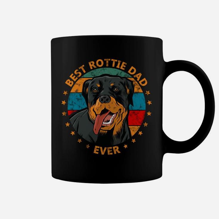 Best Rottie Rottweiler Dad Ever Cute Dog Lover Vintage Coffee Mug