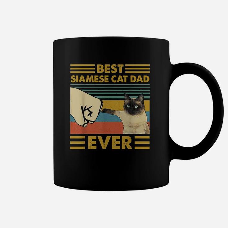 Best Siamese Cat Dad Ever Retro Vintage Sunset Coffee Mug
