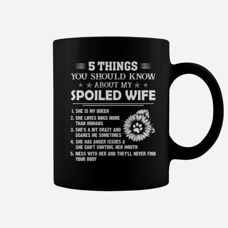 Best Things About Spoiled Wife Birthday Proud Husband Valentines Fathers Day Coffee Mug