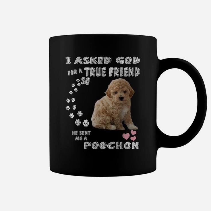 Bichon Poodle Dog Mom, Bichon Poo Dad Costume, Cute Poochon Coffee Mug