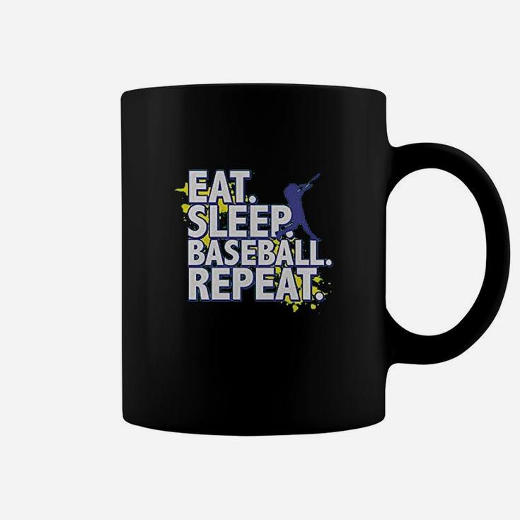 Big Boys Eat Sleep Baseball Repeat Coffee Mug